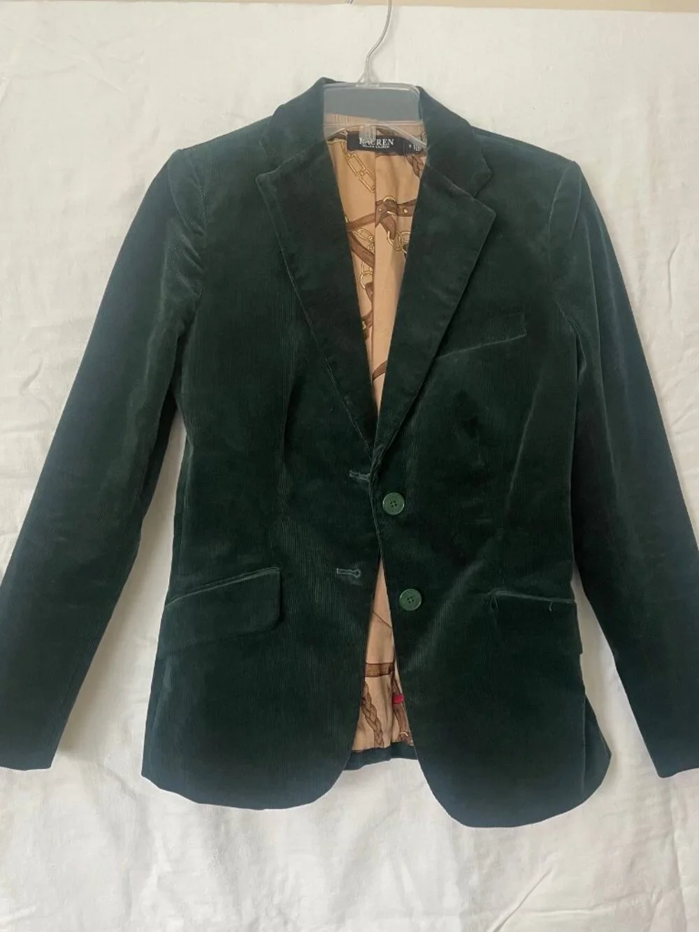 Dark Green corduroy jacket Lauren by Ralph Lauren - Picture 1 of 7